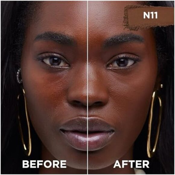 L'Oreal Paris True Match Powder Foundation Makeup, Oil Free, N11 Deep, 0.33 oz - Picture 6 of 8